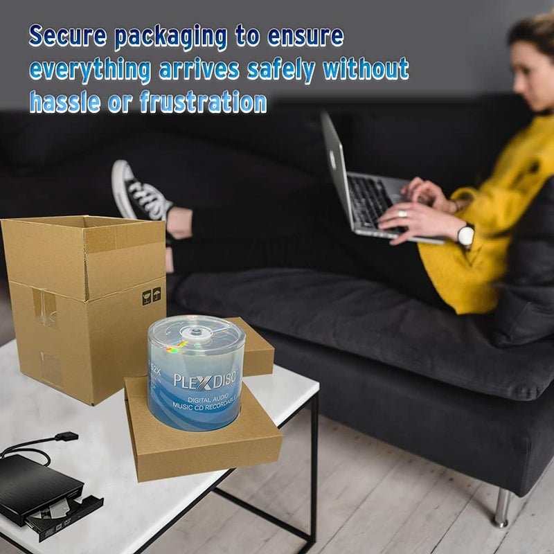 PlexDisc 52x Digital Audio Music CD-R Disc 80min 700MB Shiny Silver - 100 PK Cake Box (FFP), 100 Discs - Image 4